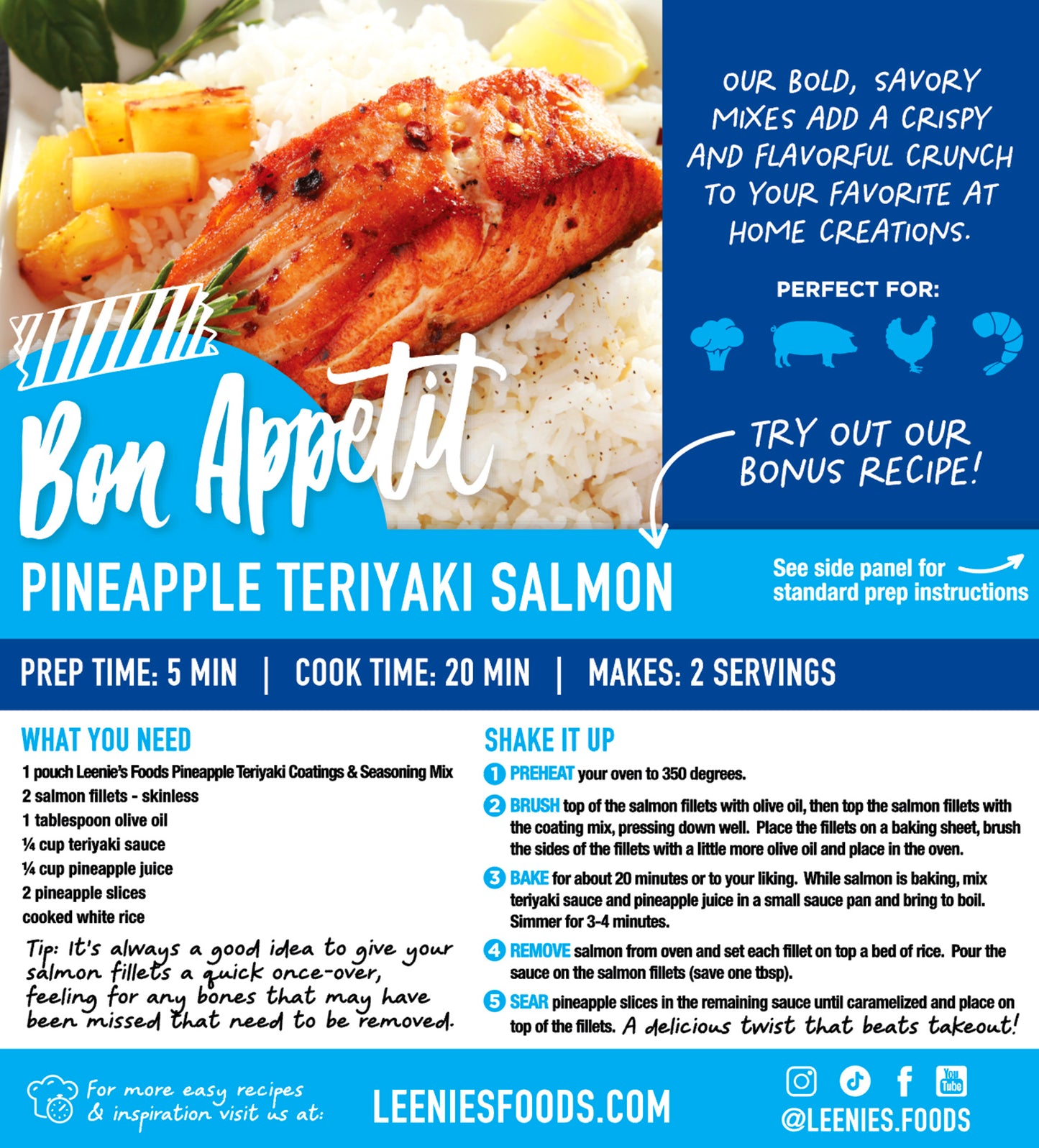 Pineapple Teriyaki Coating & Seasoning